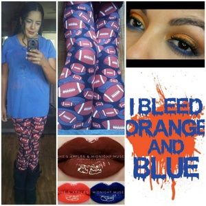 One Size Adult Classic Football Print Leggings